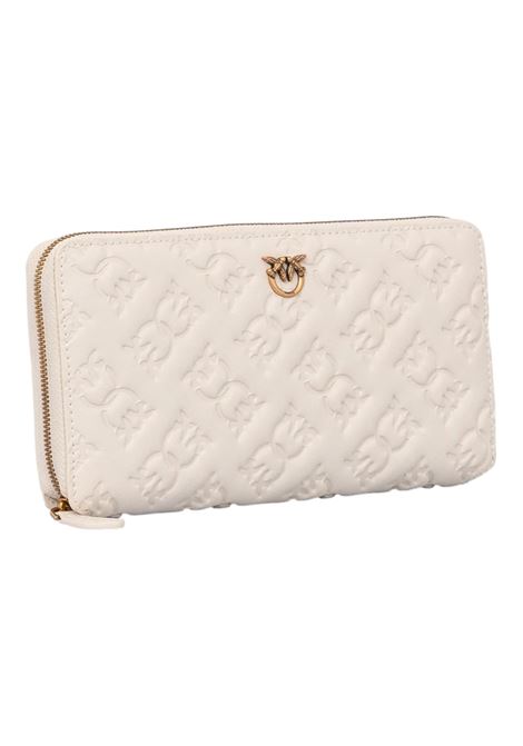 Portafoglio rettangolare in pelle Monogram PINKO | Portafoglio | 100250 A1YBZ14Q